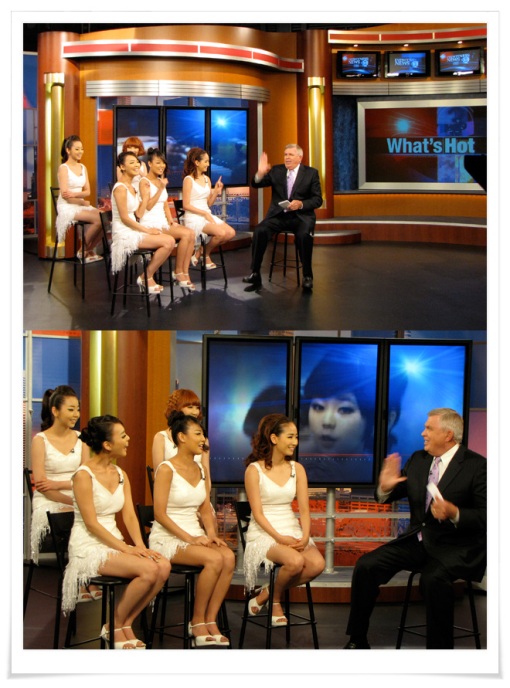 Wonder Girls appeared on channel ABC13 for an interview segment. (Photo courtesy of JYP Entertainment)